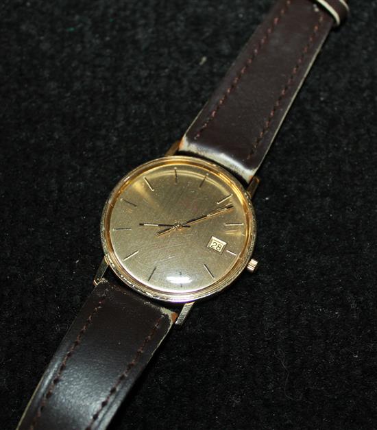 9ct gold Omega wrist watch